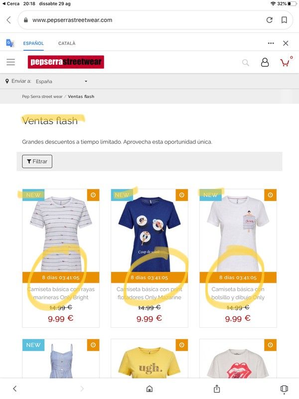 Visita nuestras ofertas flash en www.pepserrastretwear.com !