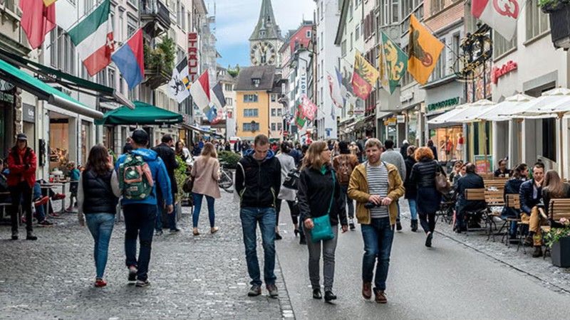 La elegante y única Bahnhofstrasse
