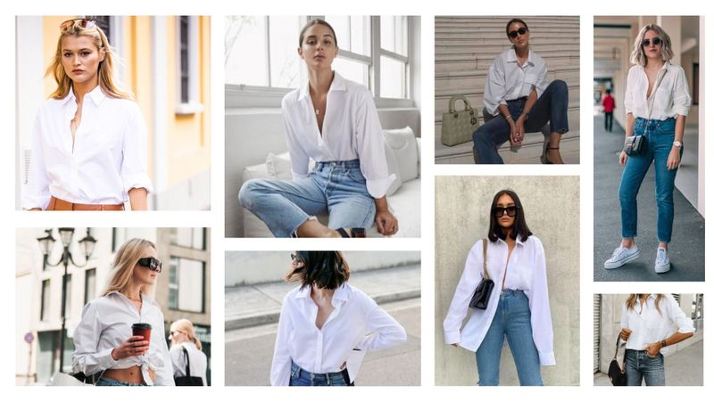 1. La camisa blanca: el lienzo perfecto