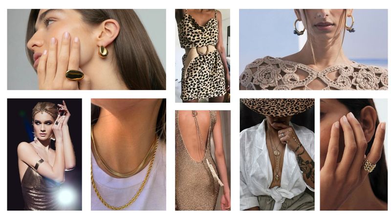 9. Accesorios dorados: brillo con equilibrio