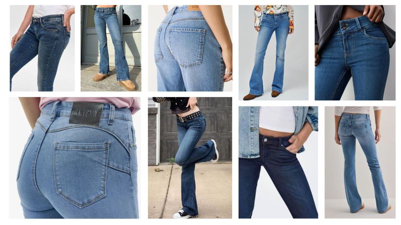 4. Pantalones ajustados de talle bajo