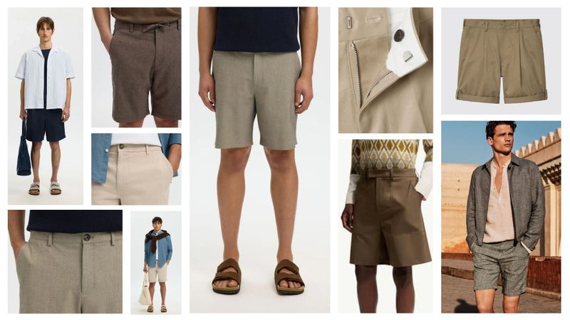 8. Shorts de corte sastre