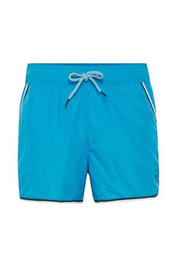 Bañador básico corto con repuntes laterales Blend Of America Ocean Turquoise
