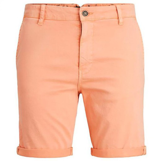 Bermuda algodón desgtastada Jack & Jones Coral