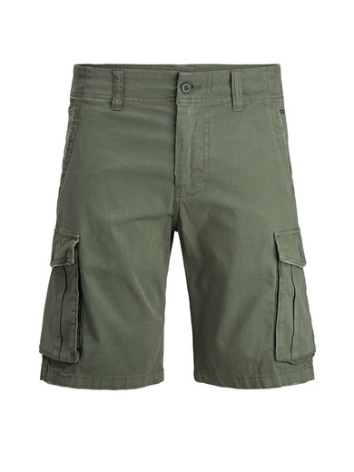 Bermuda cargo de aspecto desgastado Jack & Jones Dusty Olive