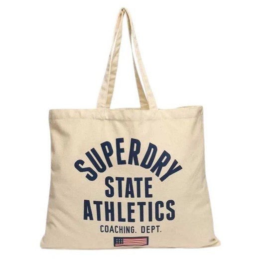 Bolsa de algodón Superdry State Athletics Superdry Natural