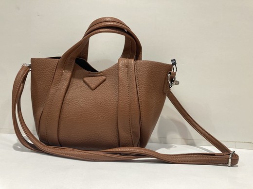 Bolso pequeño cruzado Varis Cognac