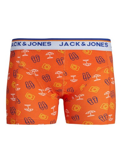 Bóxers elásticos con dibujos Jack & Jones Orange
