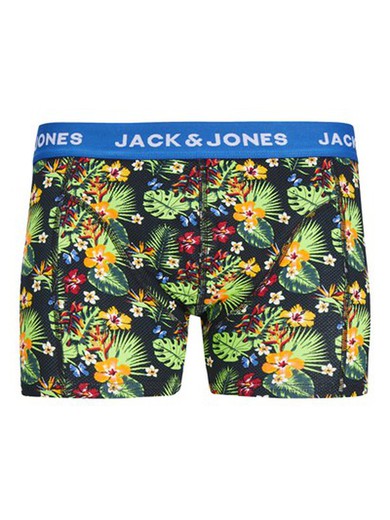 Bóxers elásticos con estampado floral Jack & Jones Black