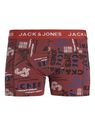 Bóxers elásticos con letras branding Jack & Jones Red