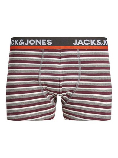 Bóxers elásticos con rayas Jack & Jones Light Grey Mela