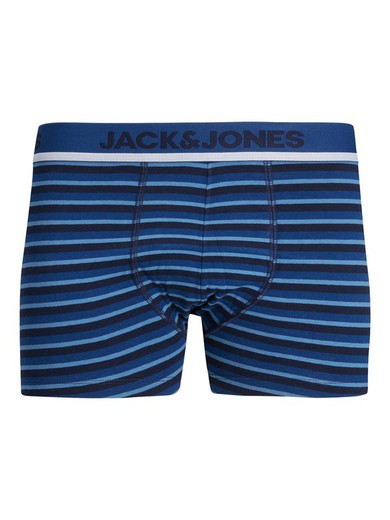 Bóxers elásticos con rayas Jack & Jones Navy Peony