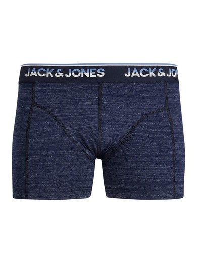Bóxers elásticos liso jaspeado Jack & Jones Navy Blazer