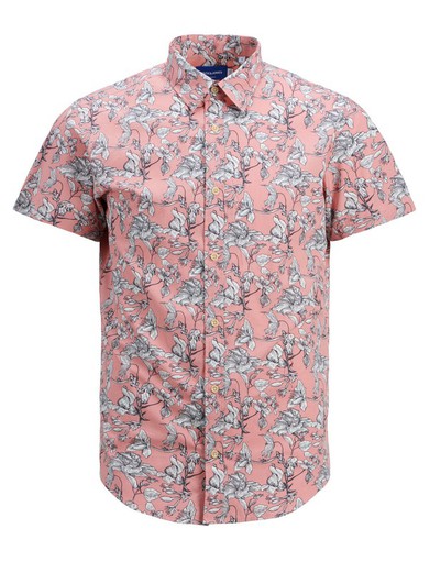 Camisa con estampado floral tropical Jack & Jones Rosette