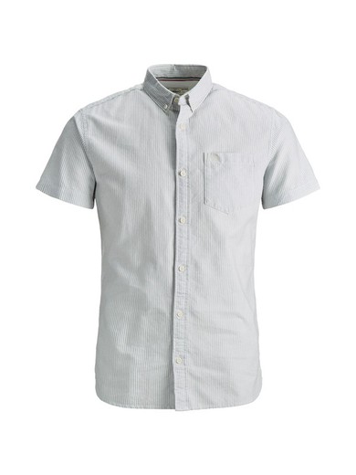 Produkt Slate shirt with fine stripes and pocket
