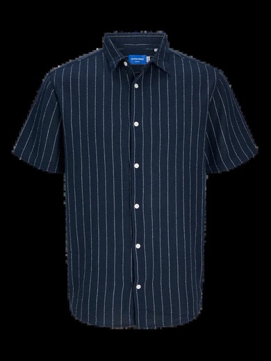 Camisa m/c con rayas finas discontinuas Jack & Jones Sky Captain