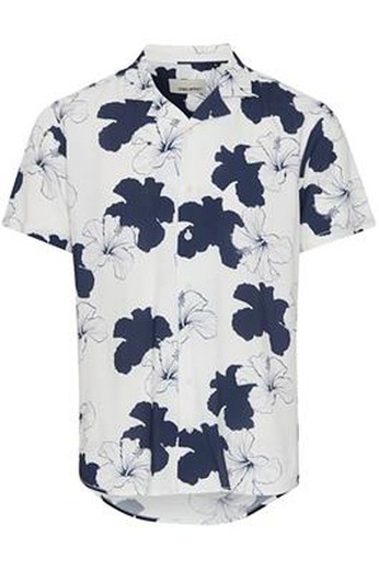 Camisa m/c viscosa con estampado floral Blend Of America Dress Blue