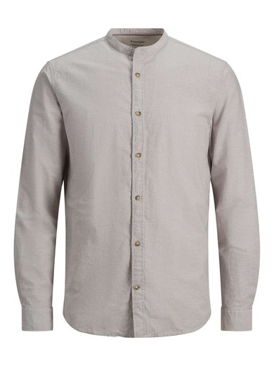 Camisa m/l con cuello mao Jack & Jones Crockery