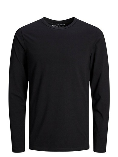 Jack & Jones - T-shirt basique uni stretch noir