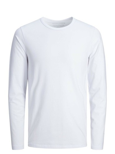T-Shirt basic elasticizzata bianca Jack & Jones