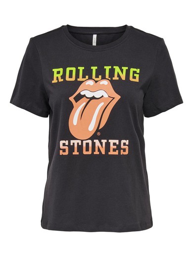 Camiseta básica logo Rolling Stones Only Phantom