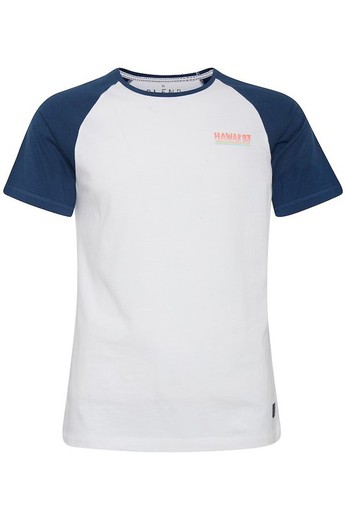 Blend Of America T-shirt bleu denim avec lettres dans le dos