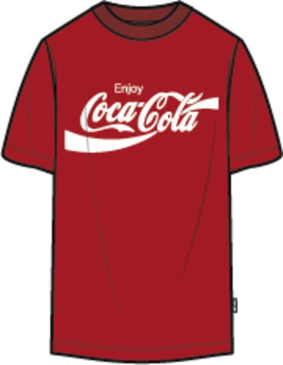 Camiseta m/c Coca Cola Only & Sons Fiery Red