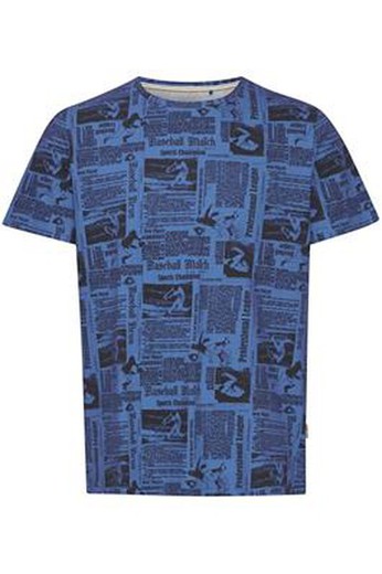 Camiseta m/c con estampado newspaper Blend Of America Delft