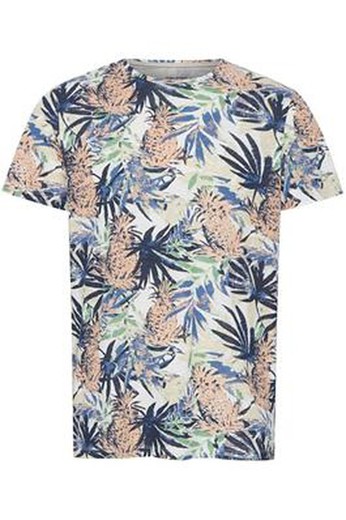 Camiseta m/c con estampado tropical Blend Of America Dress Blue