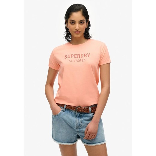 Camiseta m/c con letras Superdry St. Tropez Superdry Peach Whip