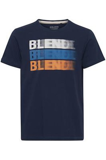 Camiseta m/c con print Branding Blend Of America Blue