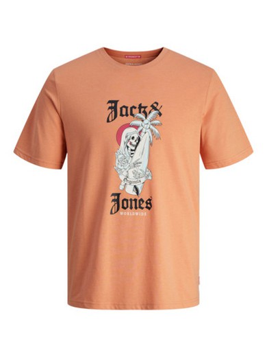 Camiseta m/c con print esqueleto surf Jack & Jones Canyon Sunset