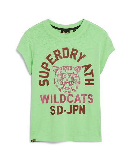 Camiseta m/c con print high school Superdry Neo Mint