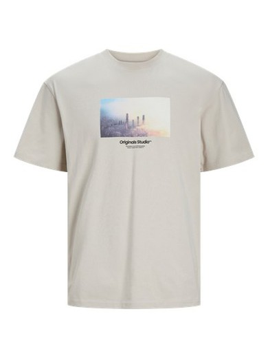 Camiseta m/c con print skyline Jack & Jones Moonbean