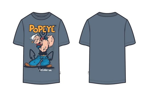 Camiseta m/c con serigrafía Popeye Only & Sons Trooper