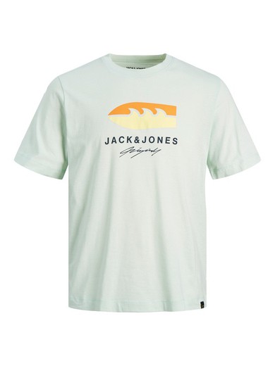 Camiseta m/c con serigrafía tabla surf Jack & Jones Blue