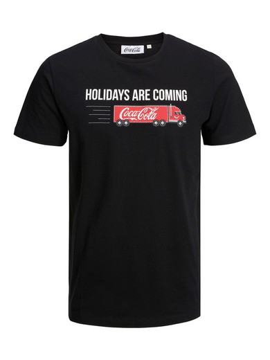 Camiseta m/c "Holidays are coming" Produkt Black