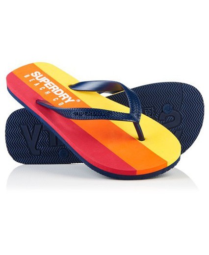 Infradito tricolore Superdry Richest Navy