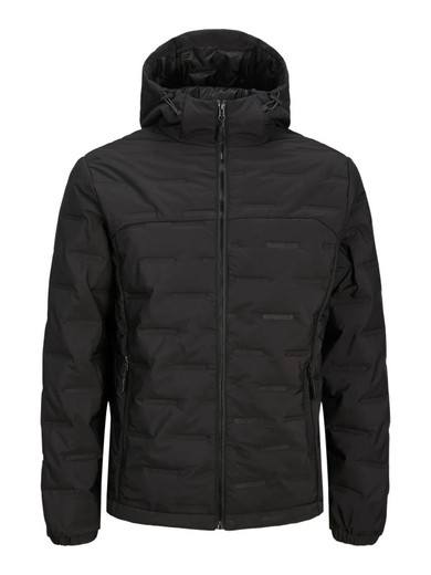 Chaqueta alcochada con capucha Jack & Jones Black