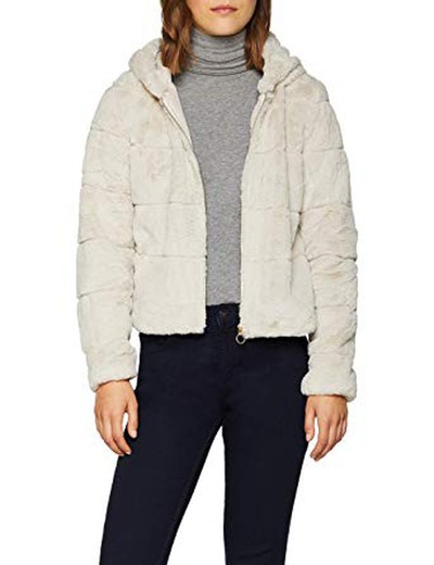 Chris fur hooded hot sale jacket pumice stone