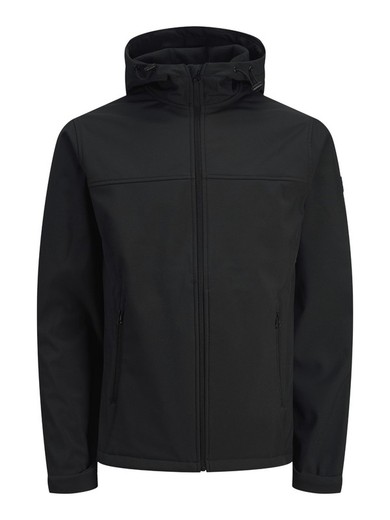 Chaqueta lisa con capucha Jack & Jones Black