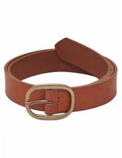 Basic leatherette belt Only Cognac
