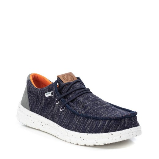 Deportivo con cordones jaspeado Xti Navy