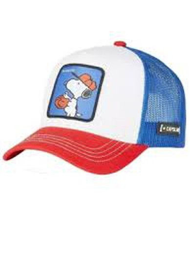 Gorra trucker tricolor Peanuts Capslab White