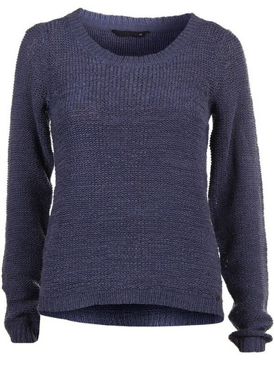 Only Vintage Indigo grained knit basic sweater