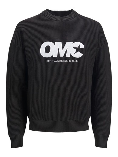 Jersey canalé OMC Jack & Jones Black