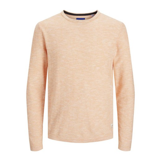 Jersey de cuello redondo jaspeado Jack & Jones Sun Orange