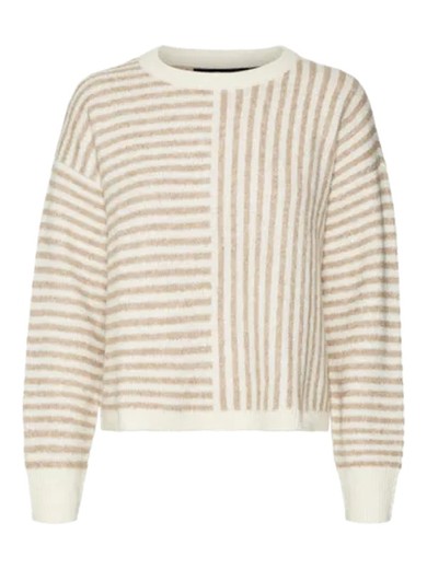 Jersey de rayas bicolor Vero Moda Birch