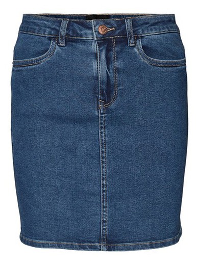Mini falda tejana 5 bolsillos Vero Moda Medium Blue