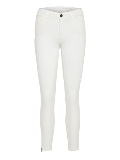 Noisy May Bright White 5 pocket stretch ankle pants